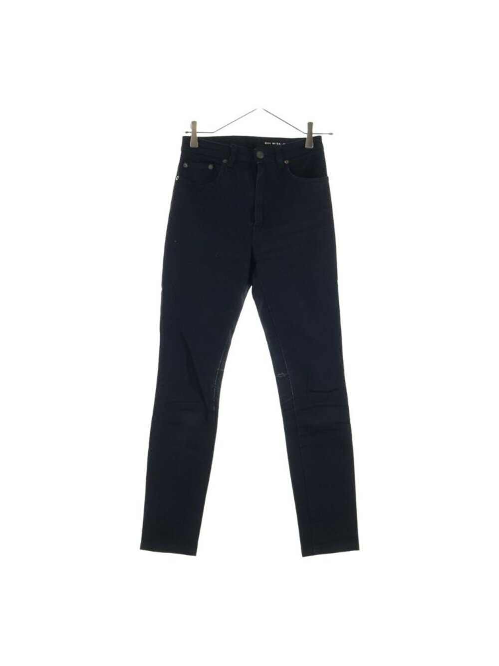 Saint Laurent Paris Hedi Era Zip Fly Coated Skinny Jeans Denim Black Sk Mw